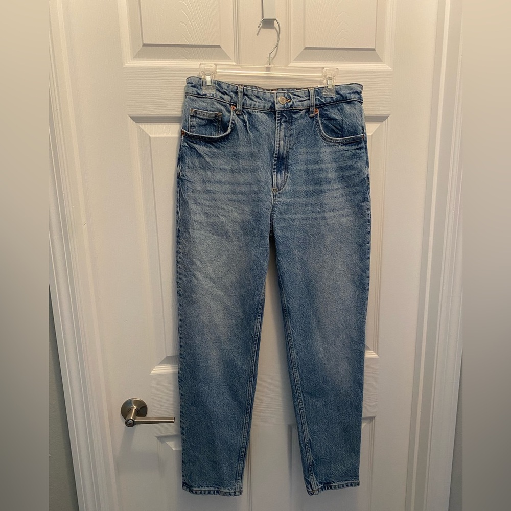 NWT Zara Comfort Mom Fit High Rise Jeans Size 8